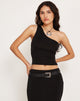 Bild von Bay One Shoulder Top in Schwarz