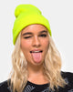 Image of Beanie-Mütze in Highlighter-Gelb