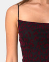 Rotes Leopardennetz