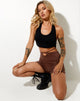 Image of Ben Hot Pant aus Lycra Deep Mahogany