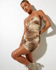 Bild von Benna Bodycon Kleid in Tiger Brown