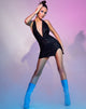 Image of Berno Bodycon Kleid aus Drape Pailletten Schwarz