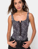 Bild von Bida Mieder in Grau Rar Leopard