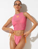 Abbildung von Bika Vest Top in Pink Terry Hibiscus