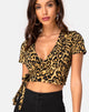 Bild von Bilen Crop Top in Leopard