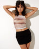Image of Binka Vest Top aus abstraktem Tiernetz