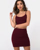 Bild von Kimmy Bodycon-Rock in Burgunderrot