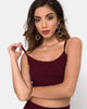 Bild von Bliss Crop Top in Burgundy