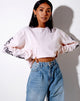 Bild von Boli Crop Tee in Blush Pink Dragon
