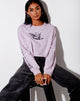 Bild von Boli Crop Tee in Violett Angelo Angel Energy