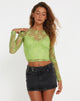 Bild von Bonca Langarm-Top in Lace Lime