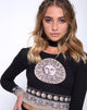 Bild von Bonnie Crop Top in Eclipse Platzierung