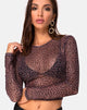 Bild von Bonnie Crop Top in Rar Leopard Mesh