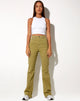 Image von Bootleg Jeans in Grünem Moos