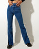 Bild von Split Bootleg Jeans in mittlerer Waschung