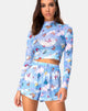Bild von Boris Short in Mesh Blau Schmetterling