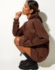Bild von Bren Hoodie in Deep Mahogany Cherub LAMUR Label Embro