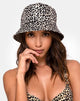 Bild von Eimer Hut in Rar Leopard Braun Hut