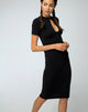 Image of Callow Bodycon Kleid in Schwarz