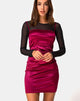 Bild von Cecile Slip Dress in Satin Burgundy