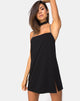 Image of Chanista Minikleid in Schwarz mit Silberkette