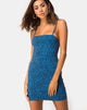 Image of Cinelle Kleid in Wild Cat Blue