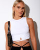 Bild von Clias Vest Top in Rib Weiß