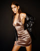 Abbildung von Coby Mini Dress in Satin Bronze