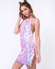 Bild von Colete Slip Dress in Opal Einhorn Pailletten Rosa