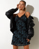 Abbildung von Coline Mini Dress in Butterfly Vine Flock Blau