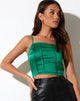 Bild von Cosey Top in Satin Kelly Green