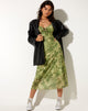Coya Midikleid in Blurred Floral