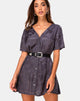 Image of Crosena Swing Kleid in Satin Rose Grau