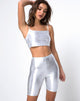 Image von Cycle Short aus Spandex Silber