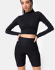 Bild von Cycle Short in Schwarz Horizontalstreifen