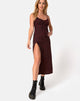 Image of Cypress Midikleid in Dotty Rose Rot