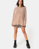 Image of Papa-Pullover aus Chenille Tan