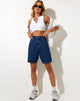 Bild von Dad Denim Short in klassischem Blau