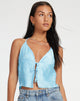 Bild von Dama Crop Top in Blau