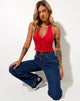 Bild von Dapa Crop Top in Racing Rot