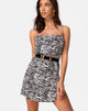 Bild von Datista Slip Dress in Classic Zebra