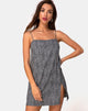 Image of Datista Slip Dress in Ditsy Leopard Grau