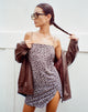 Image of Datista Slip Dress in Ditsy Rose Schwarz