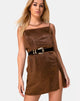 Image of Datista Slip Dress in Satin Braun