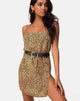 Image of Datista Slip Dress in Mini Tiger Braun