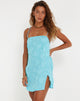Abbildung des Datista Minikleids aus Satin Rose Bachelor Blue