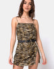 Bild von Datista Slip Dress in Zips Zebra Braun