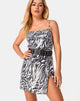 Image of Datista Slip Dress in Trippy Zebra Clear Pailletten