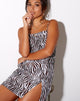 Bild von Datista Slip Dress in Zebra Vertikal