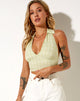 Image of Datri Crop Top in Salbei Karo